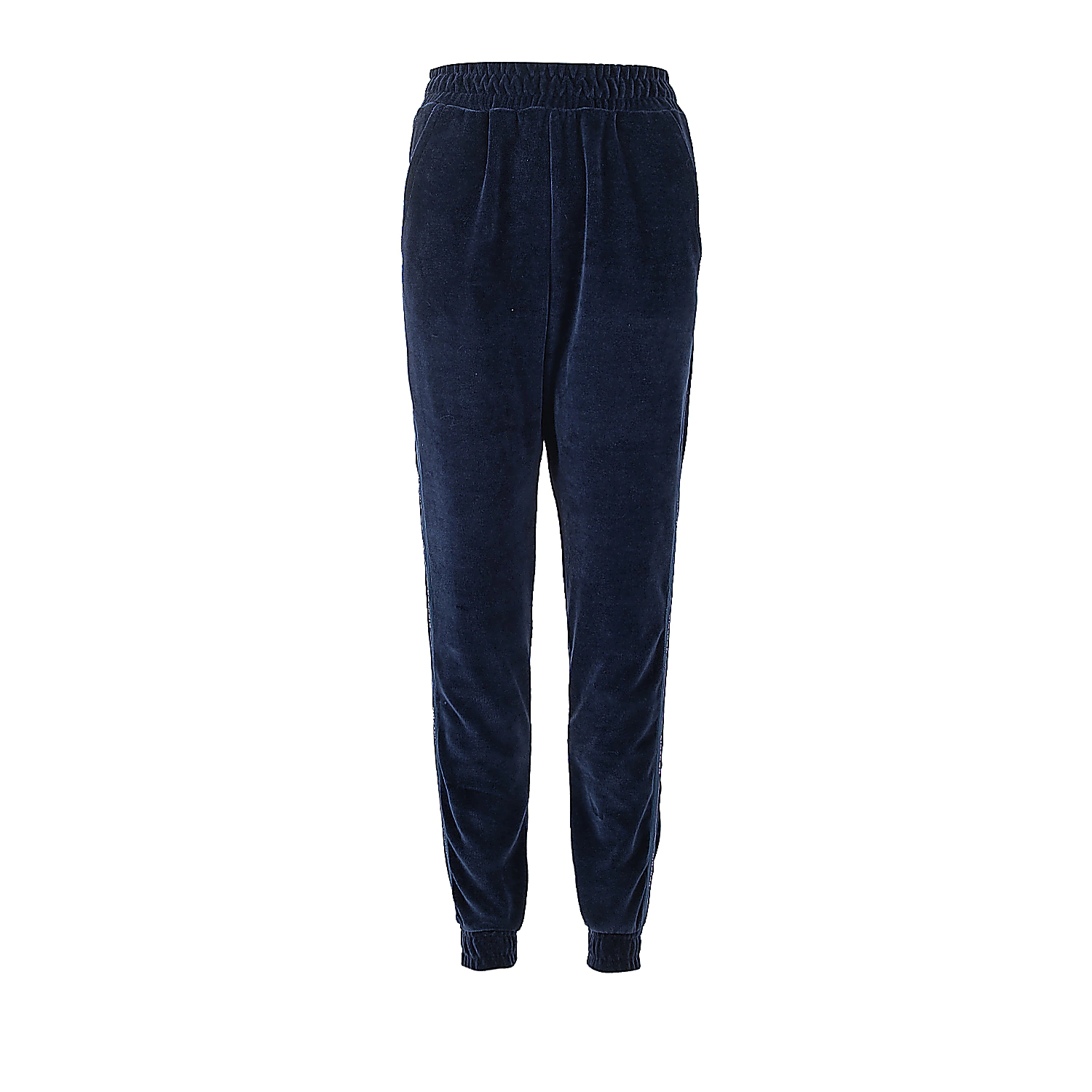 Damenset aus Velours OLAVOGA SMOOVE - Marineblau