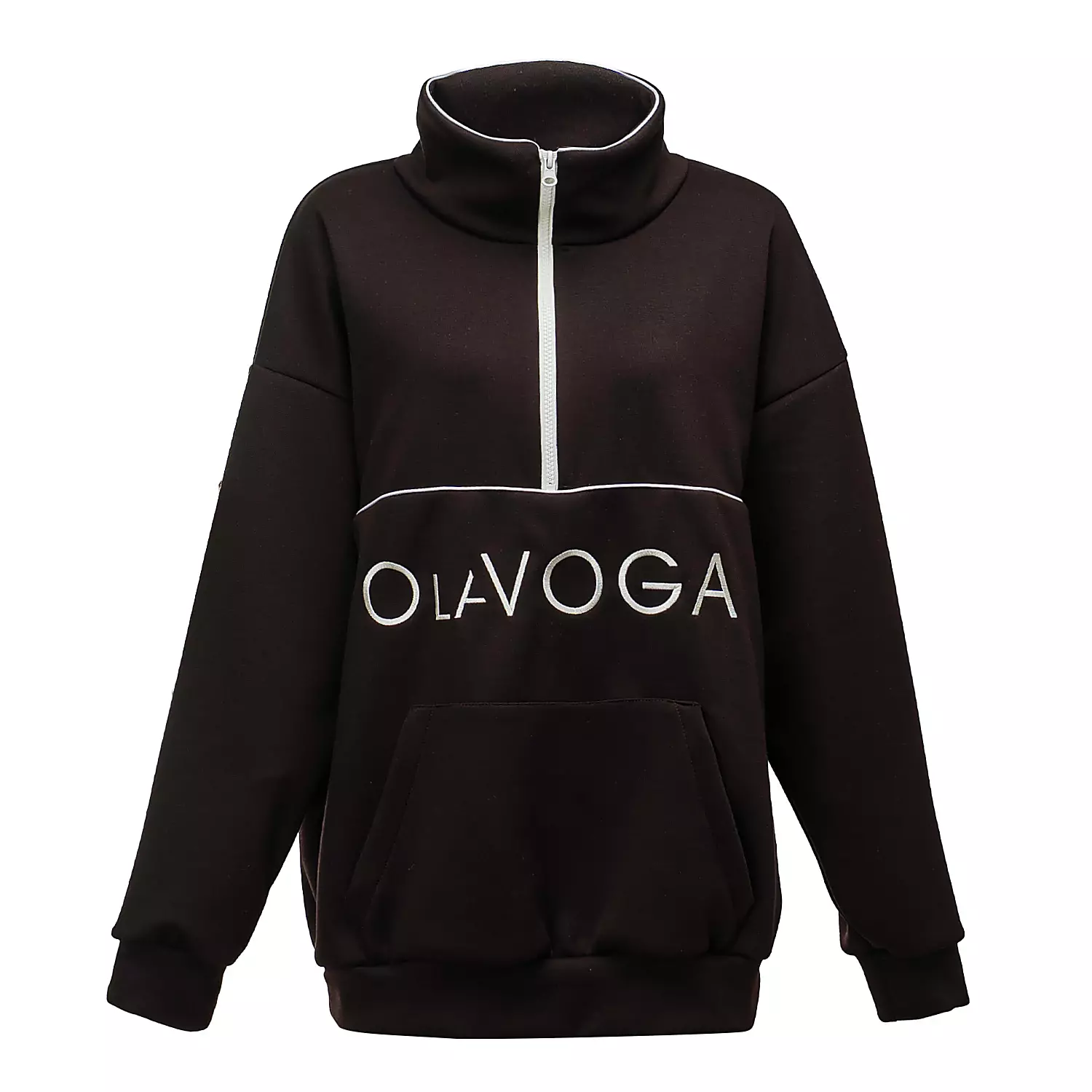 OLAVOGA EASTFIELD women's oversize collar sweatshirt - Brown