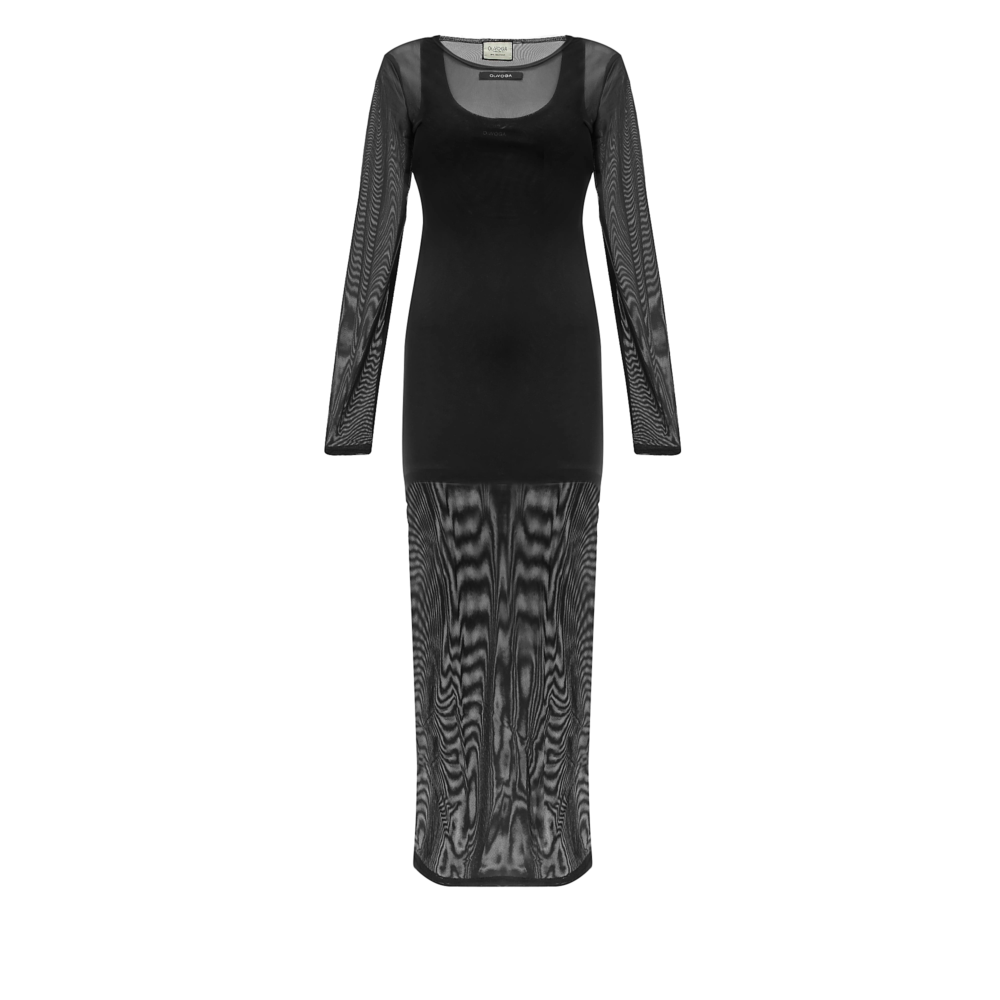 OLAVOGA DRASY Damenkleid im Lagenlook - Schwarz