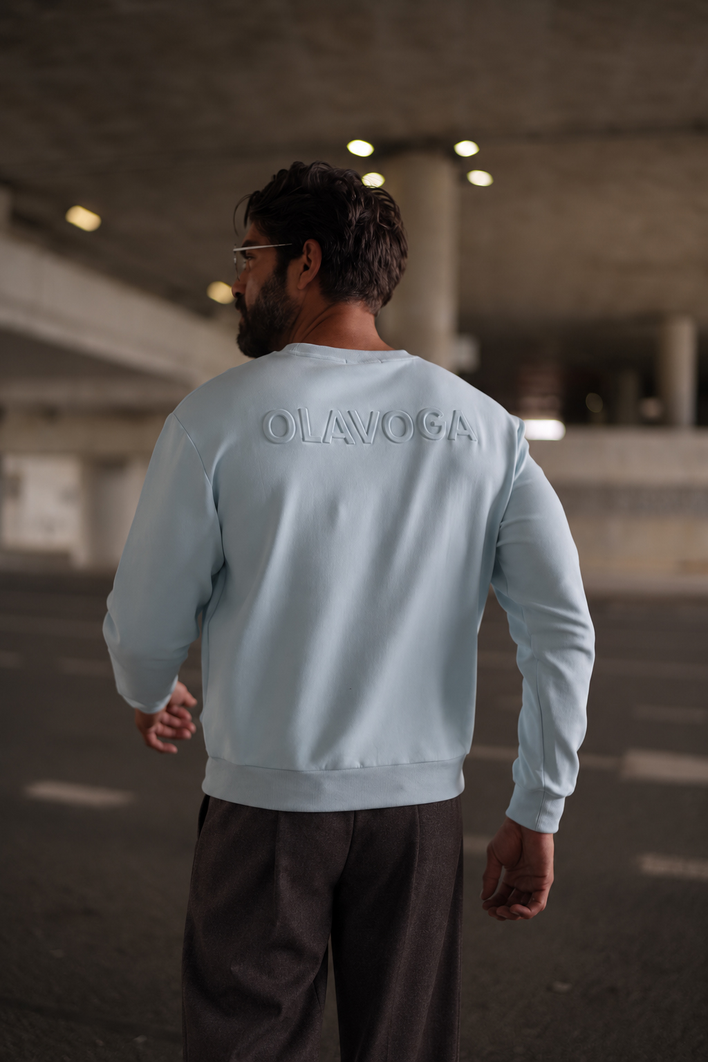 OLAVOGA Men’s BALORO Regular Fit Sweatshirt – Blue