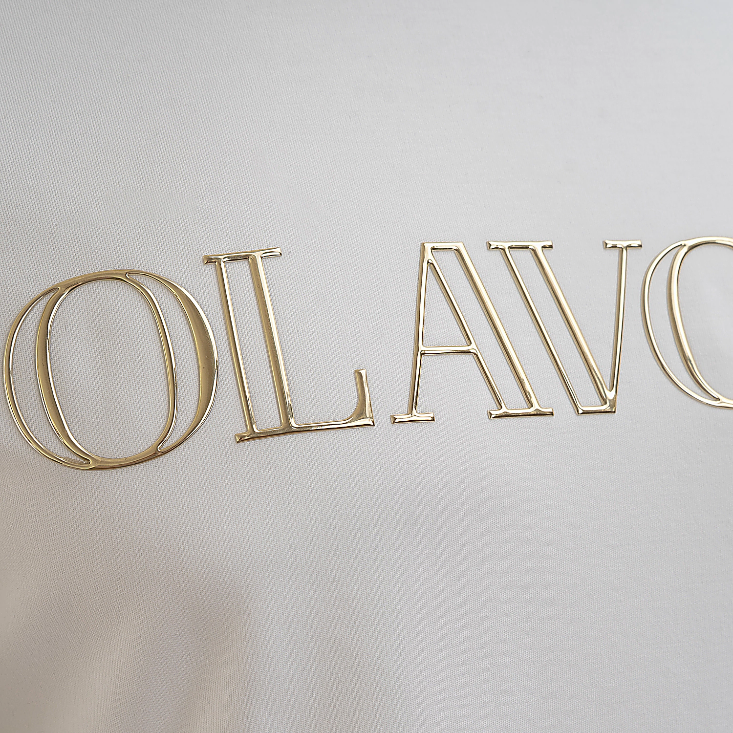 OLAVOGA Men BERG appliqué T-shirt - Écru