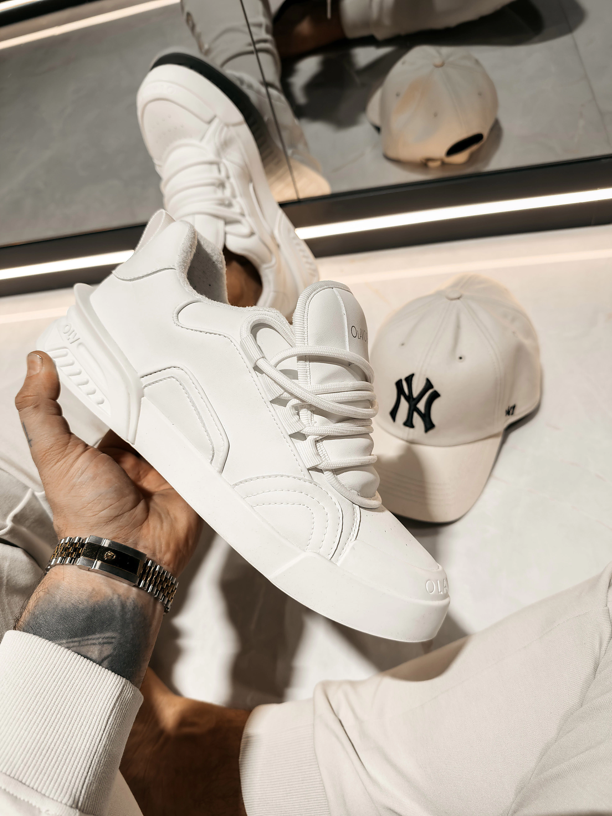 Buty męskie OLAVOGA Men BOOST - Écru