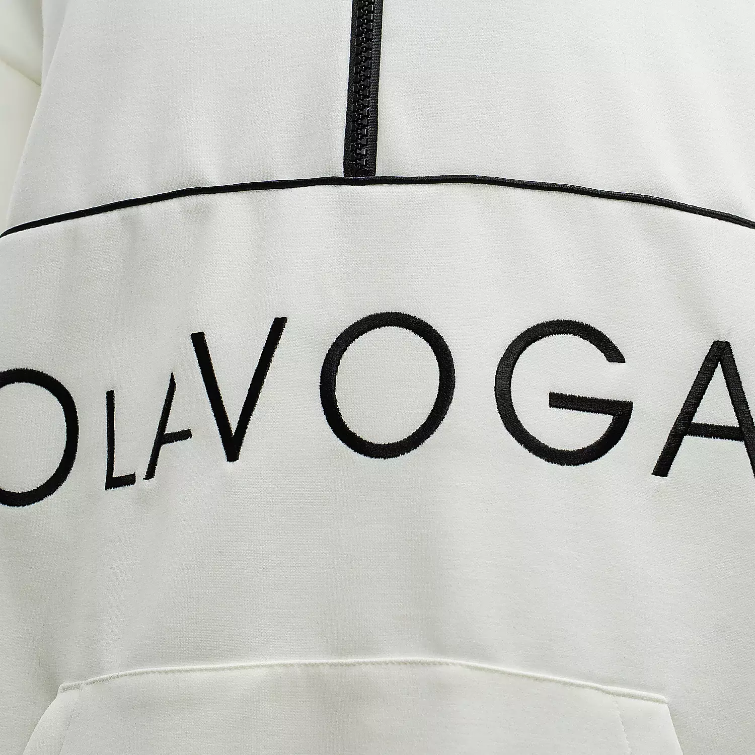 OLAVOGA EASTFIELD women's oversize collar sweatshirt - Écru