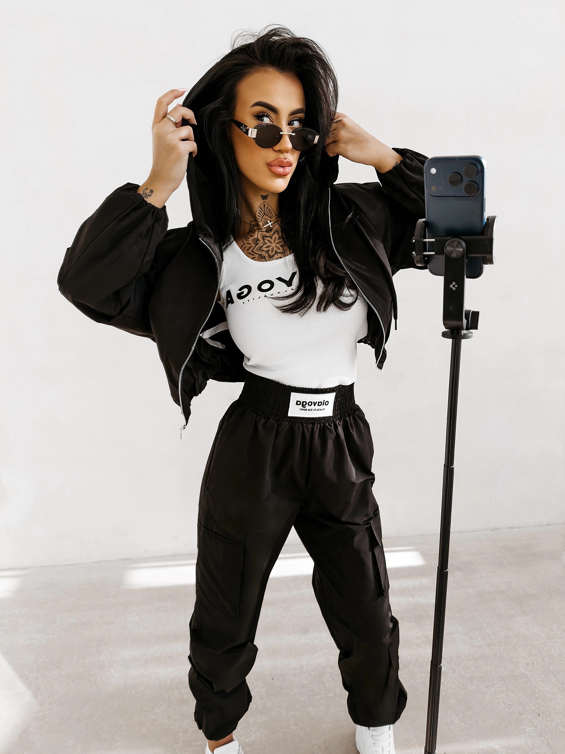 Streetwear-Hosen für Damen OLAVOGA BURNT SIENNA PANTS - Schwarz