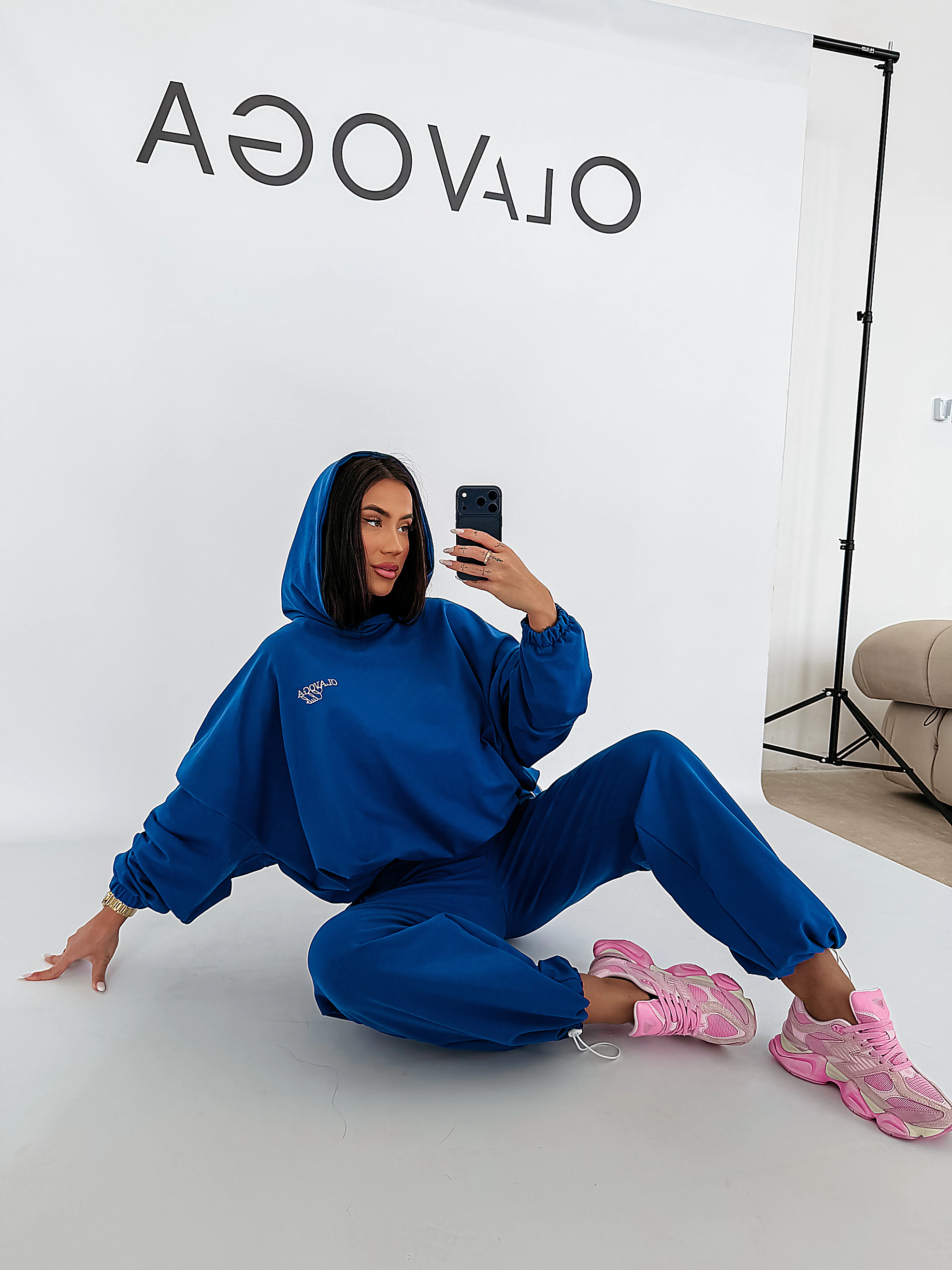 Damen-Kapuzenset OLAVOGA ZESTY - Blau
